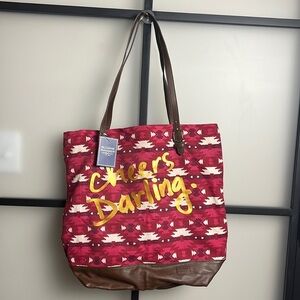 NWT Sloane Ranger CHEERS DARLING Aztec Tote